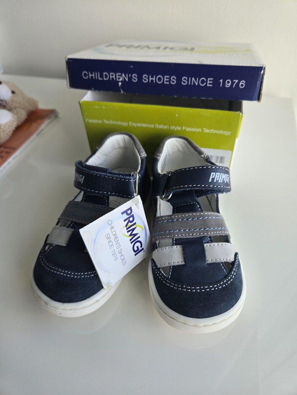 Primigi Navy and Gray Kids Velcro Sandals